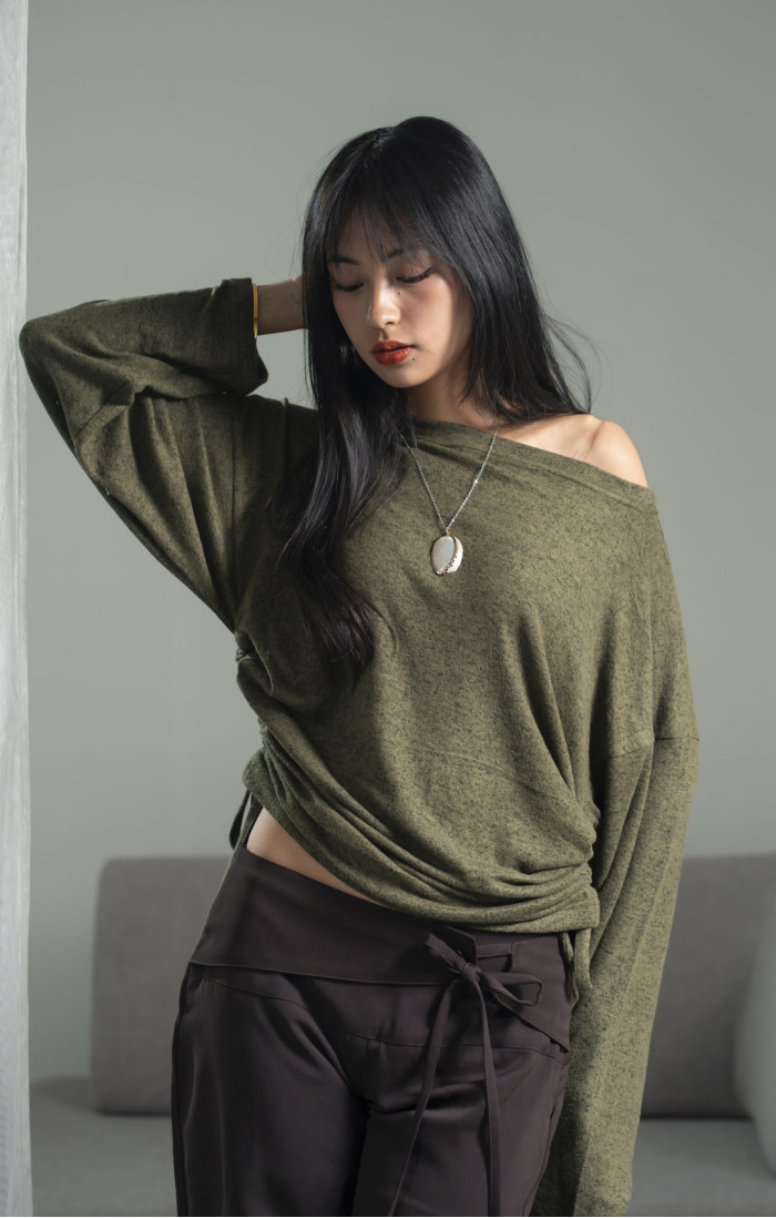Nami Dark Moss Green Top