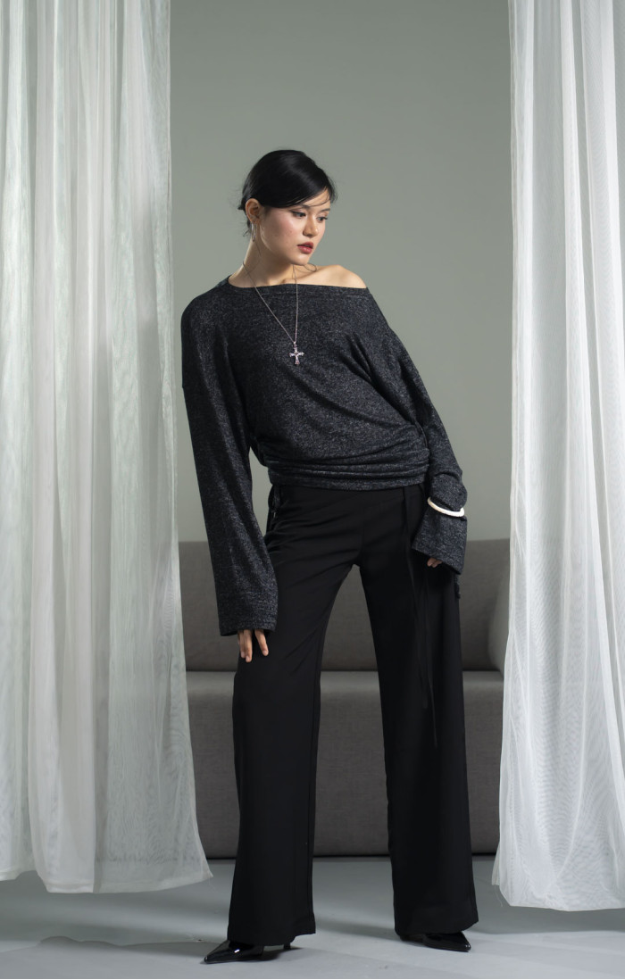 Nami Charcoal Grey Top