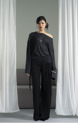 Nami Charcoal Grey Top