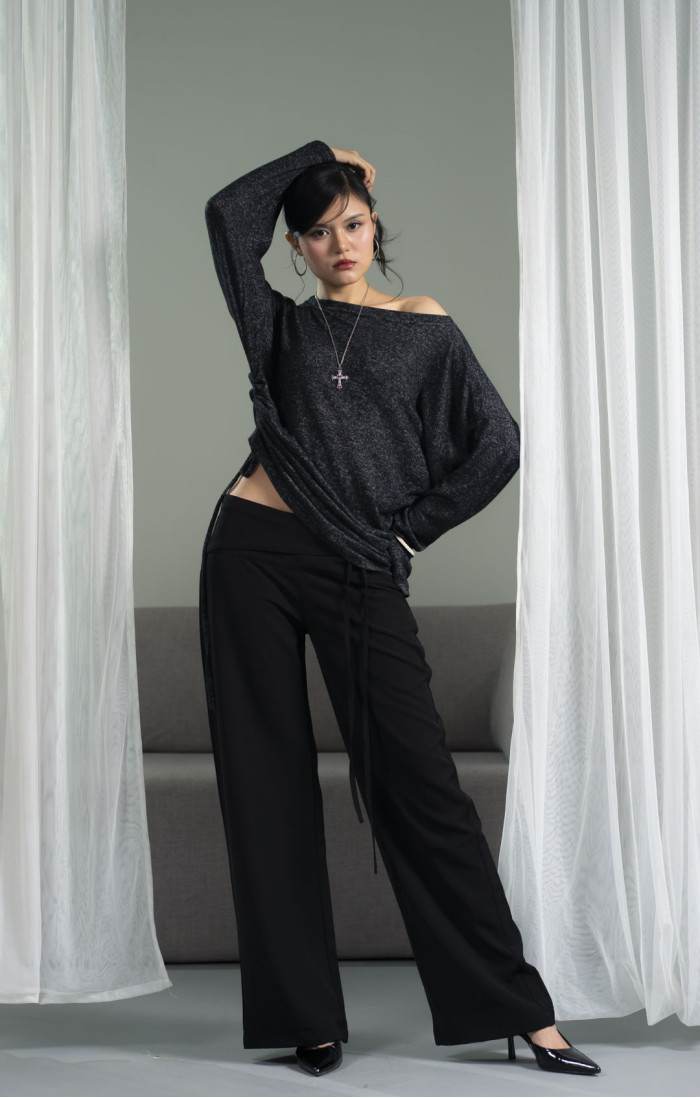 Nami Charcoal Grey Top