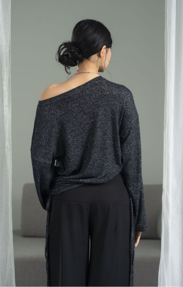 Nami Charcoal Grey Top