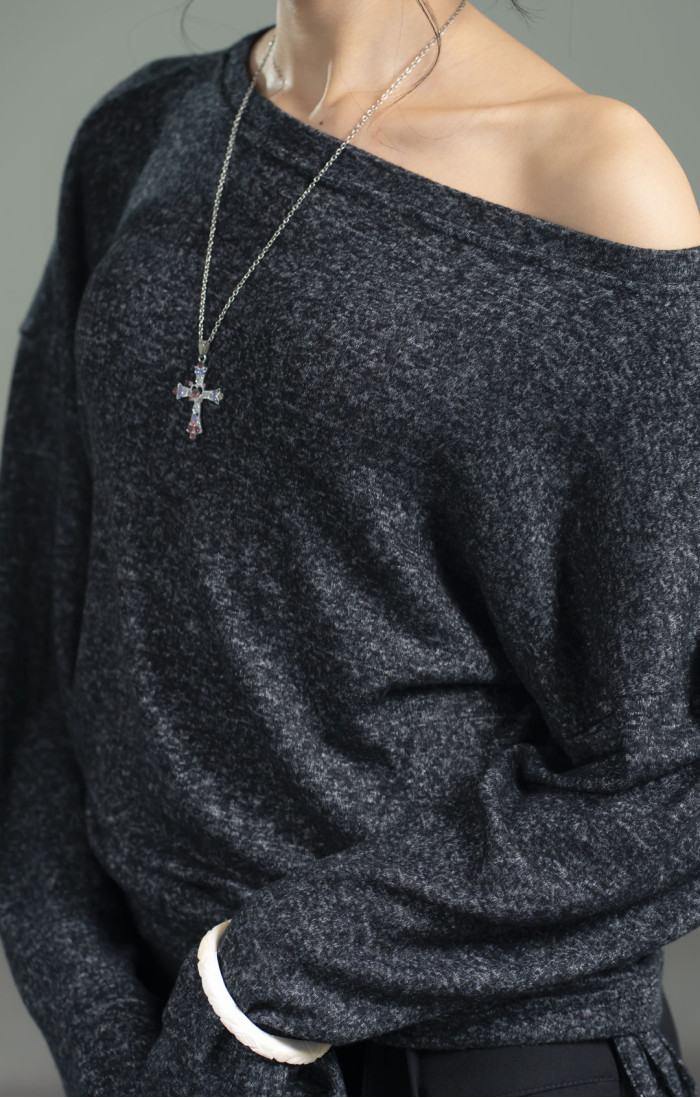 Nami Charcoal Grey Top