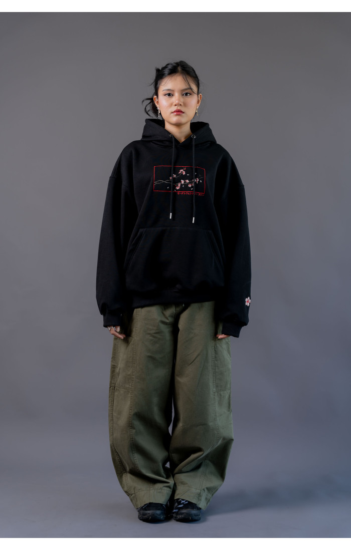 Sakura Hoodie Black