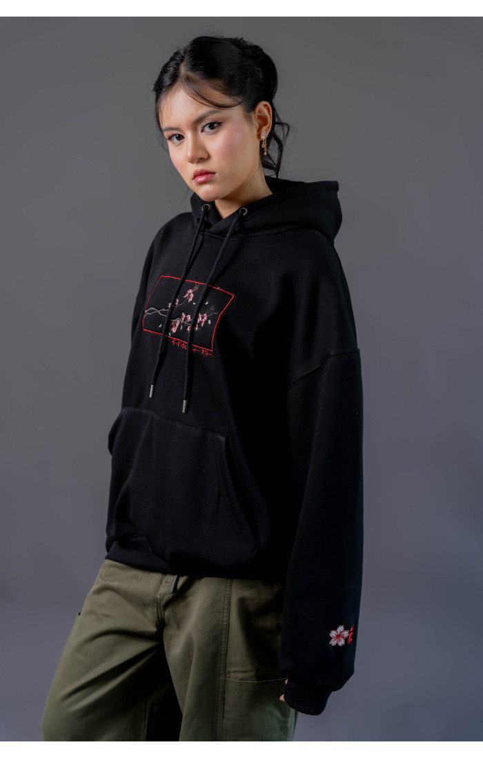 Sakura Hoodie Black