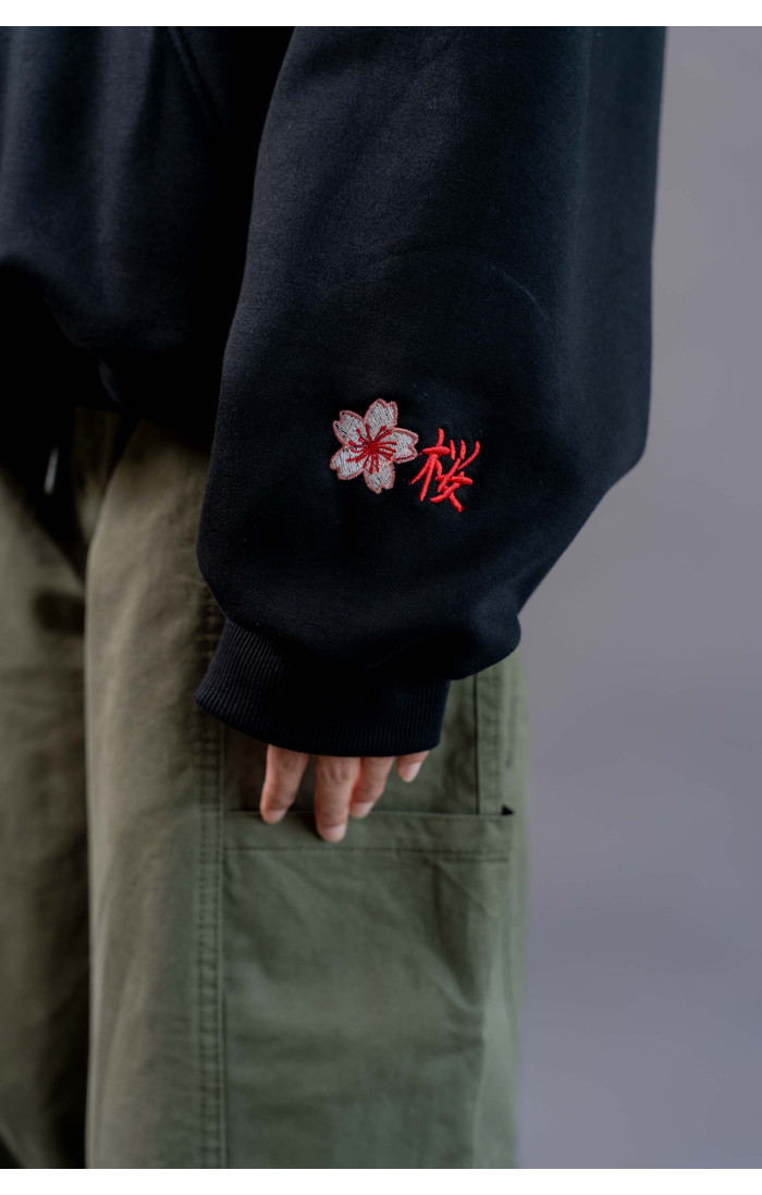 Sakura Hoodie Black