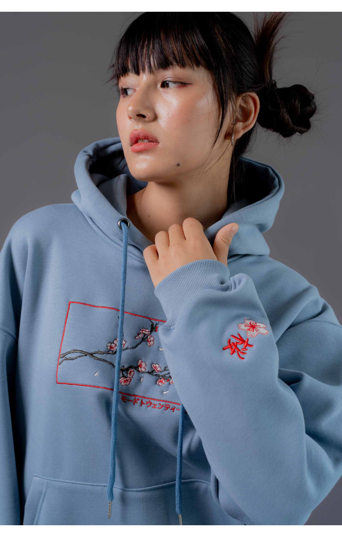 Sakura Hoodie Blue