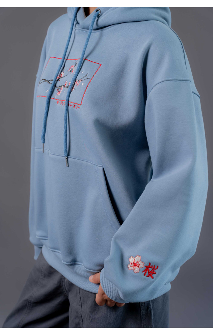 Sakura Hoodie Blue