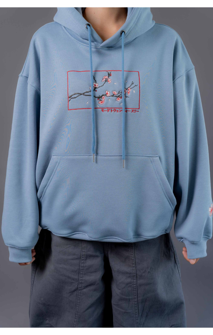 Sakura Hoodie Blue