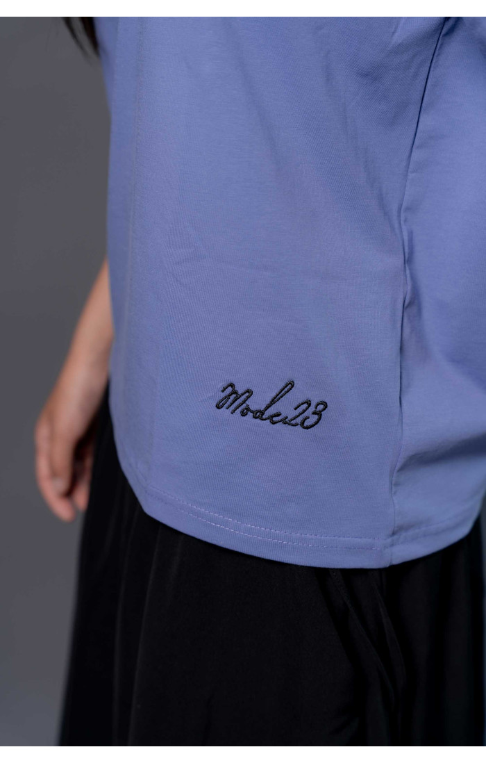 Purple Unbothered tee