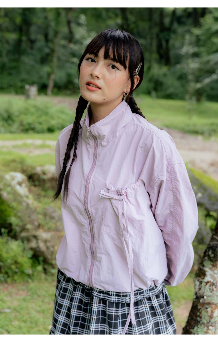 Mode23 Pale Lavender Bow Windbreaker