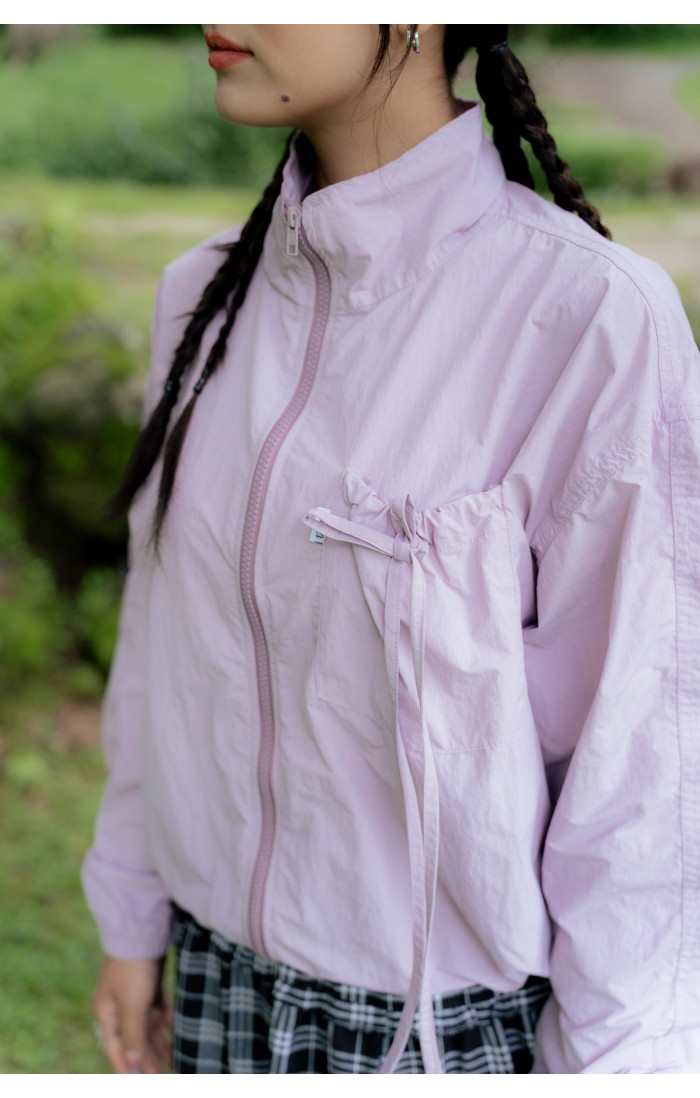 Mode23 Pale Lavender Bow Windbreaker