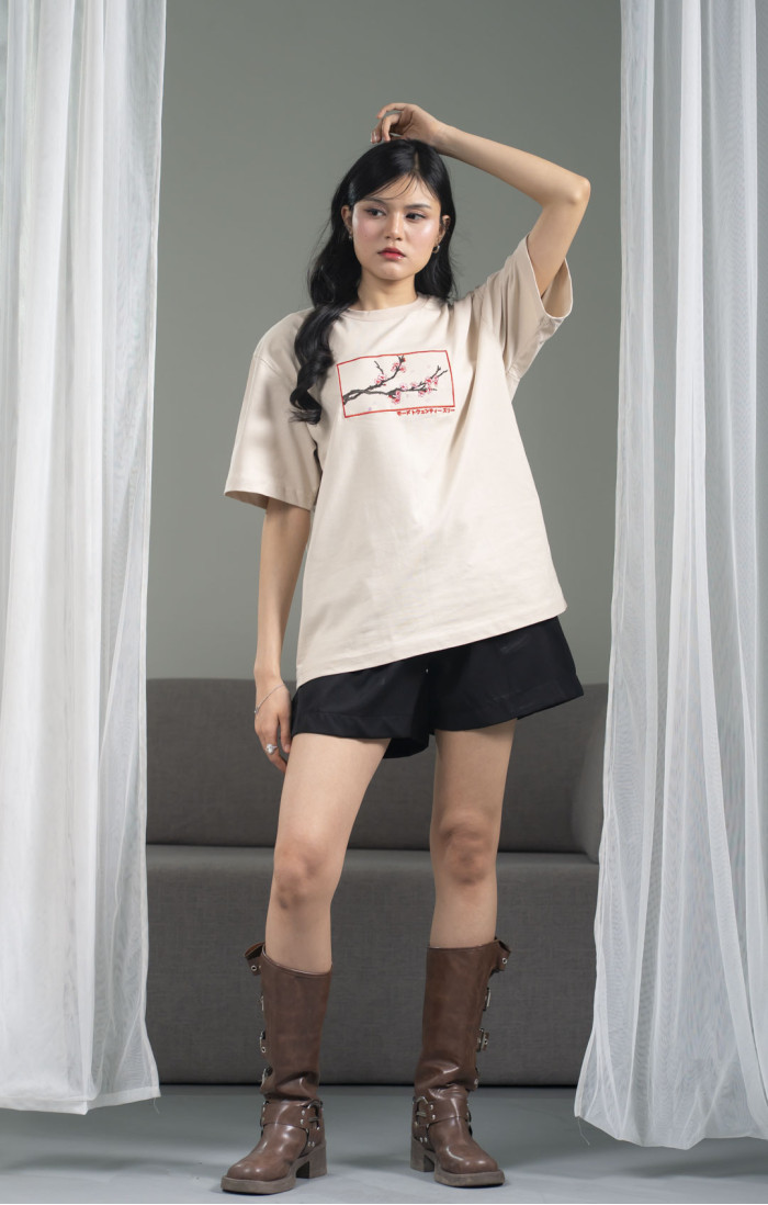 Sakura Beige Tee