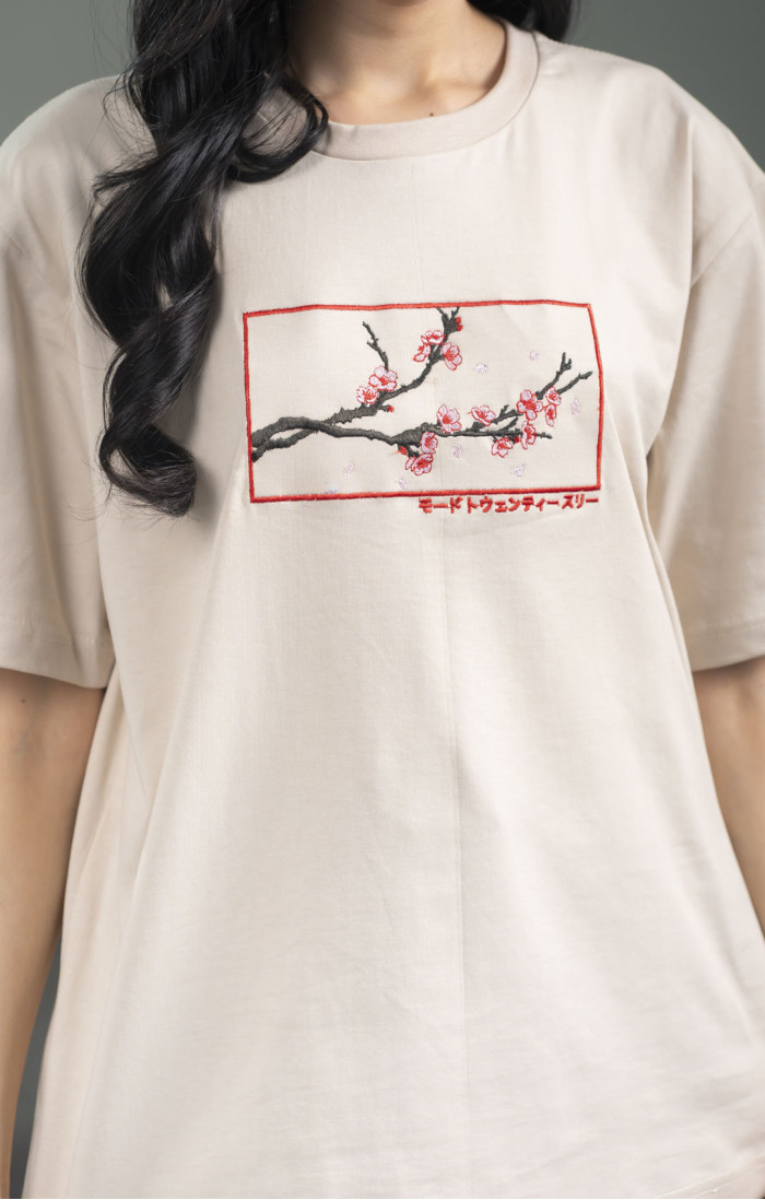 Sakura Beige Tee