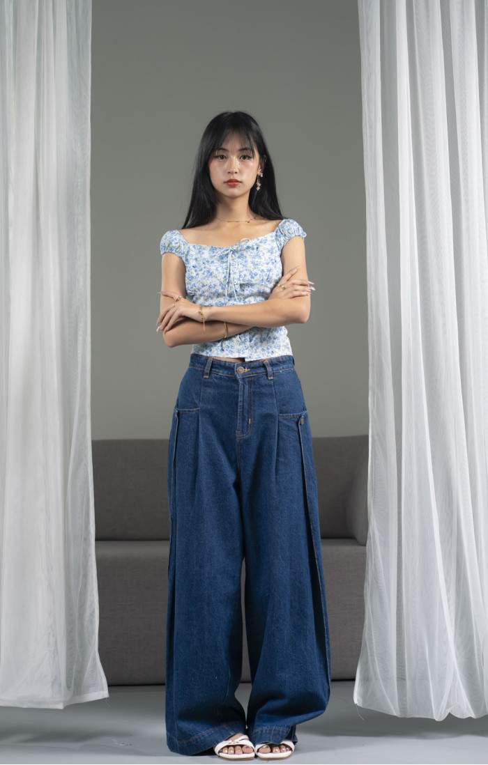 Hana Blue Top