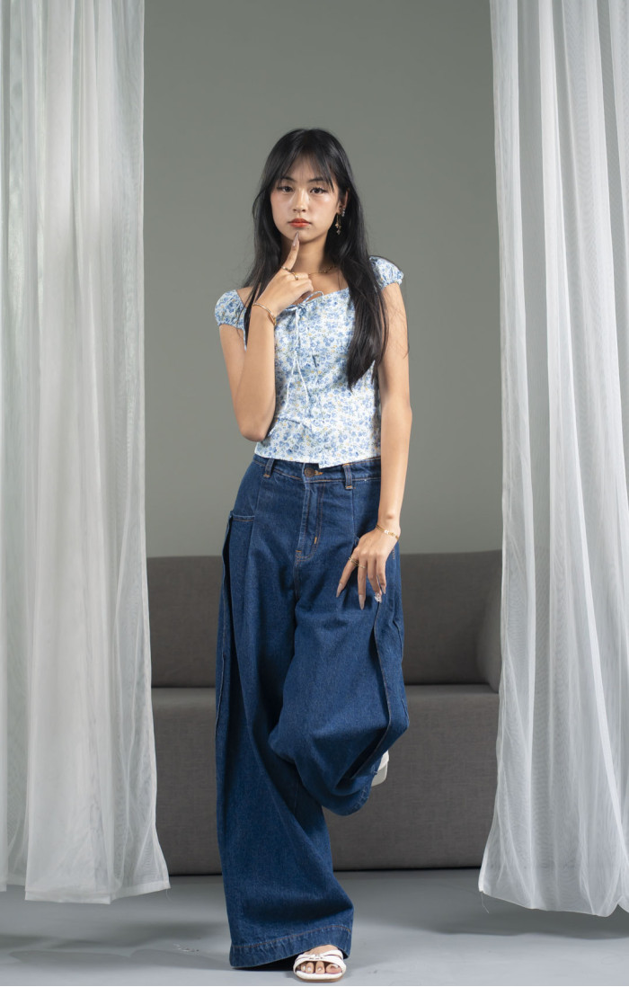 Hana Blue Top