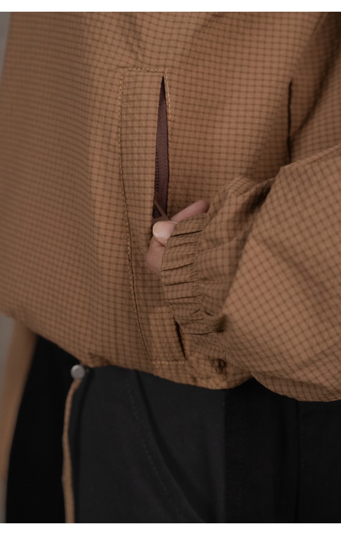 Brown Checkered Jacket