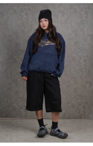 Blue Acid Wash Hoodie
