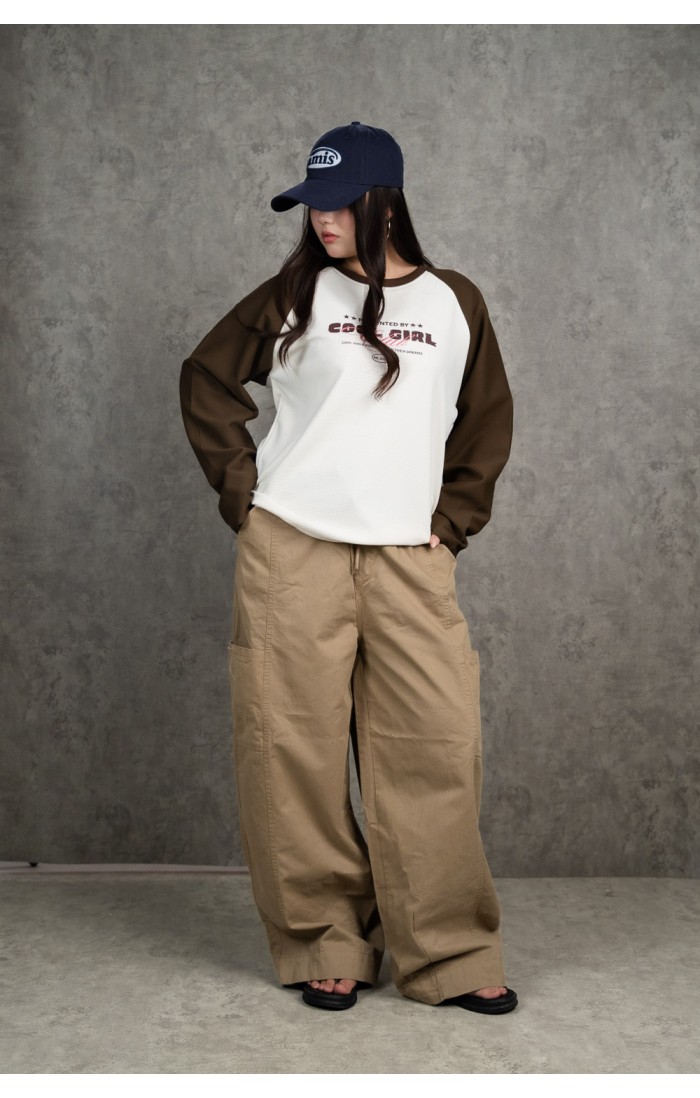 Brown Baseball Tee