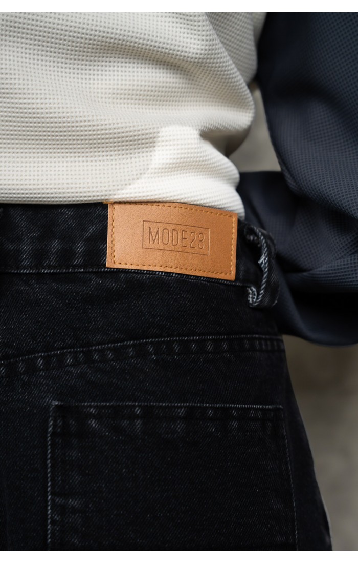 Mode Black Barrel Jeans