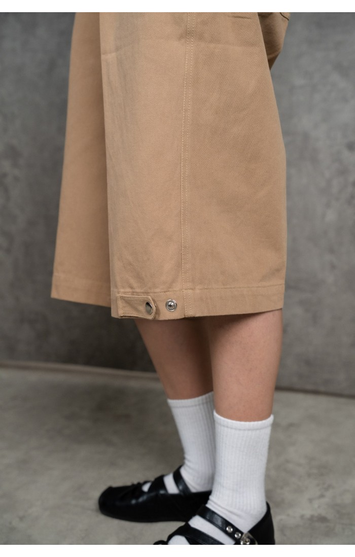 Mode23 Beige Twill Shorts