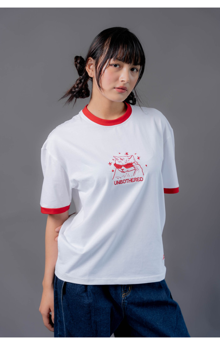White Unbothered Tee