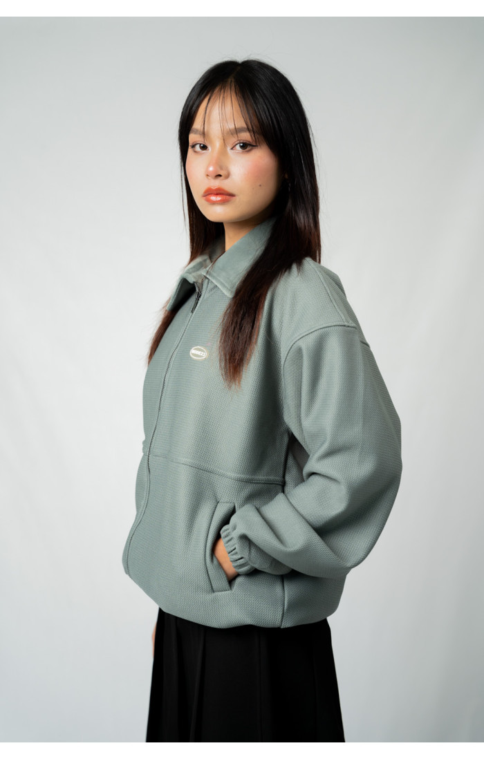 Dylan Mist Green Jacquard Jacket