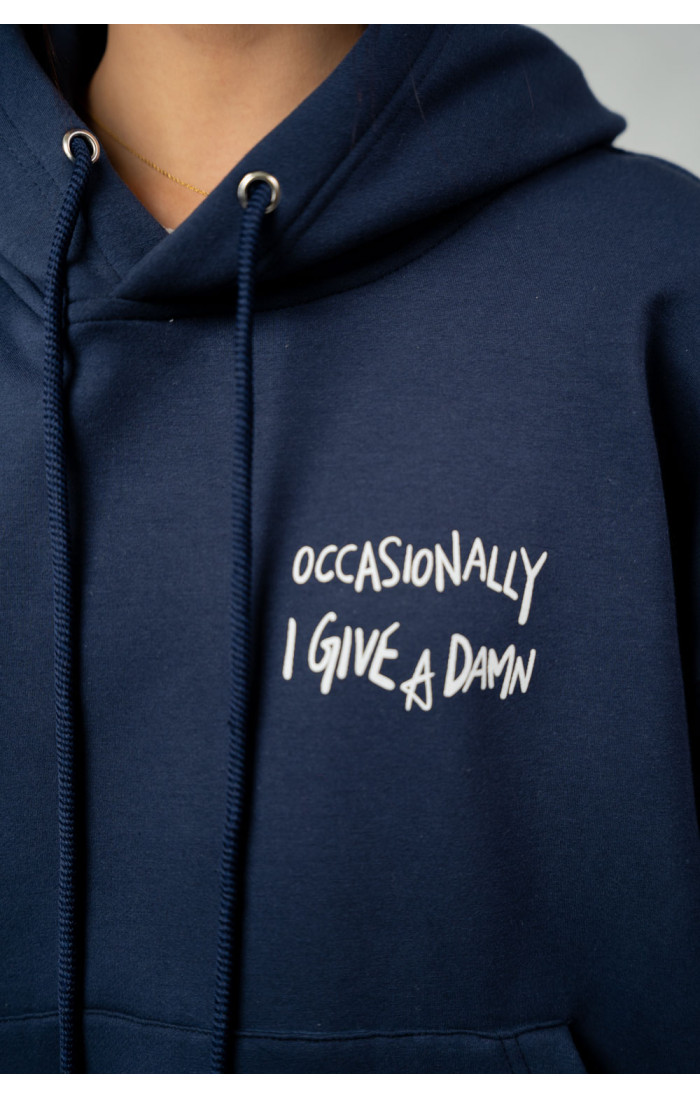 DAMN Navy Blue Oversized Hoodie