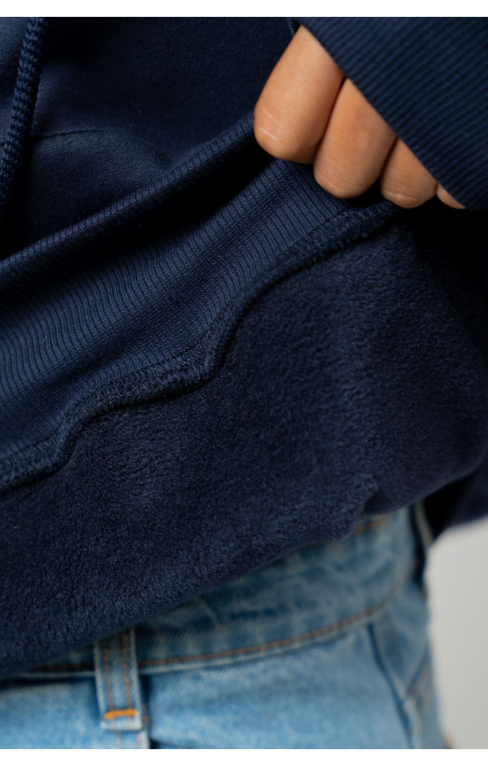 DAMN Navy Blue Oversized Hoodie