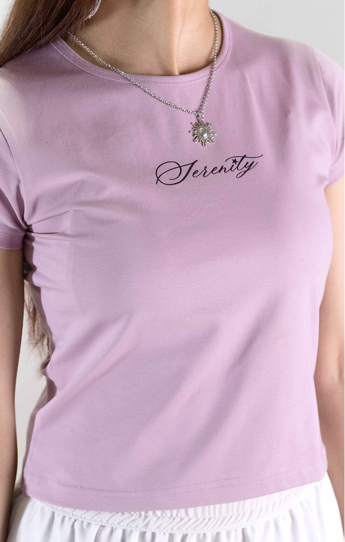 Serenity ʚɞ Lilac Baby Tee