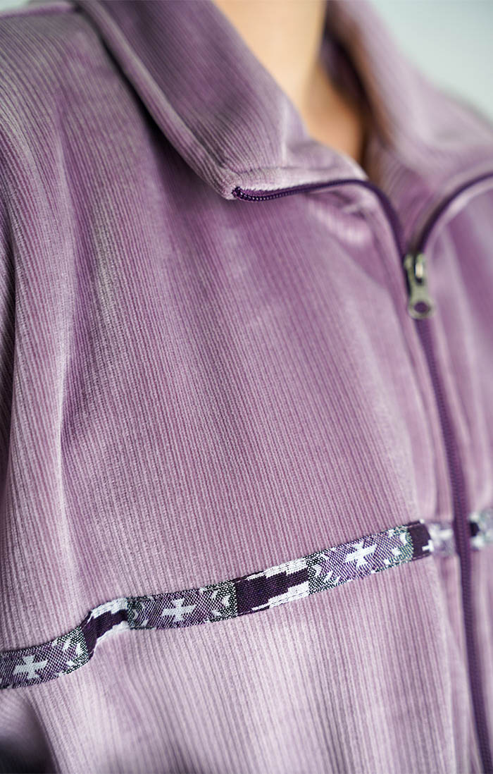 Dhaka Lining Purple Corduroy Jacket