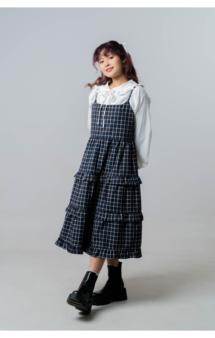 Willow Plaid Tiered Dress