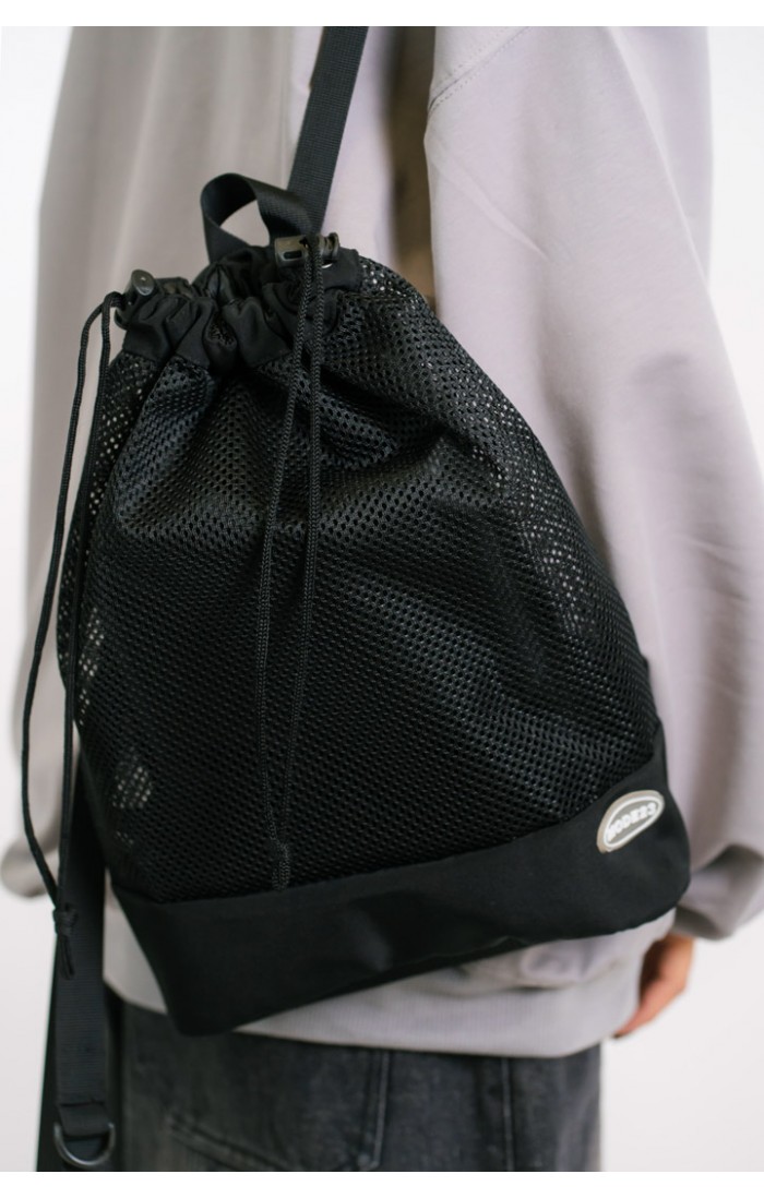Mode Black Mesh Backpack