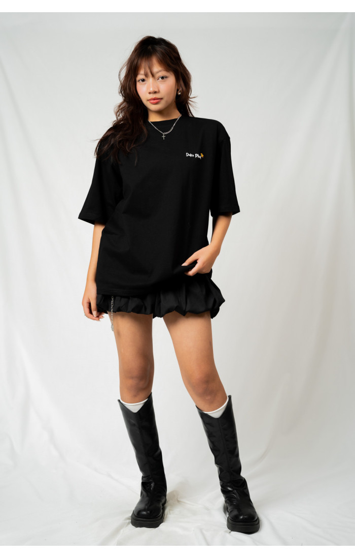 "Doko Phool" Printed Black T-shirt