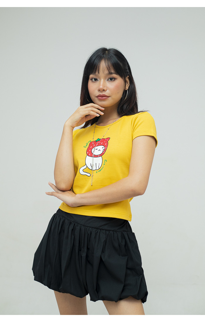 Meow-zing Yellow Top