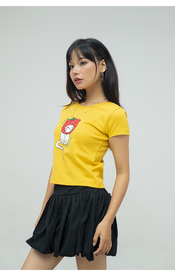 Meow-zing Yellow Top