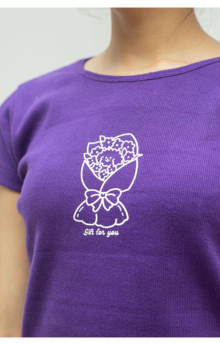Purple Cute Top