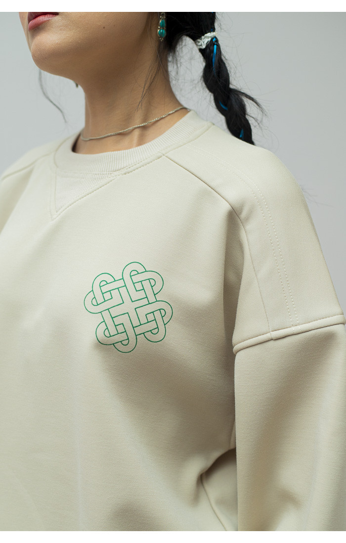 Endless knot ? Oatmeal Sweatshirt