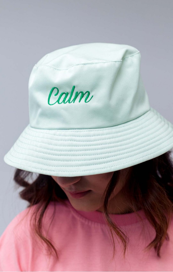 Calm Embroid Bucket Hat