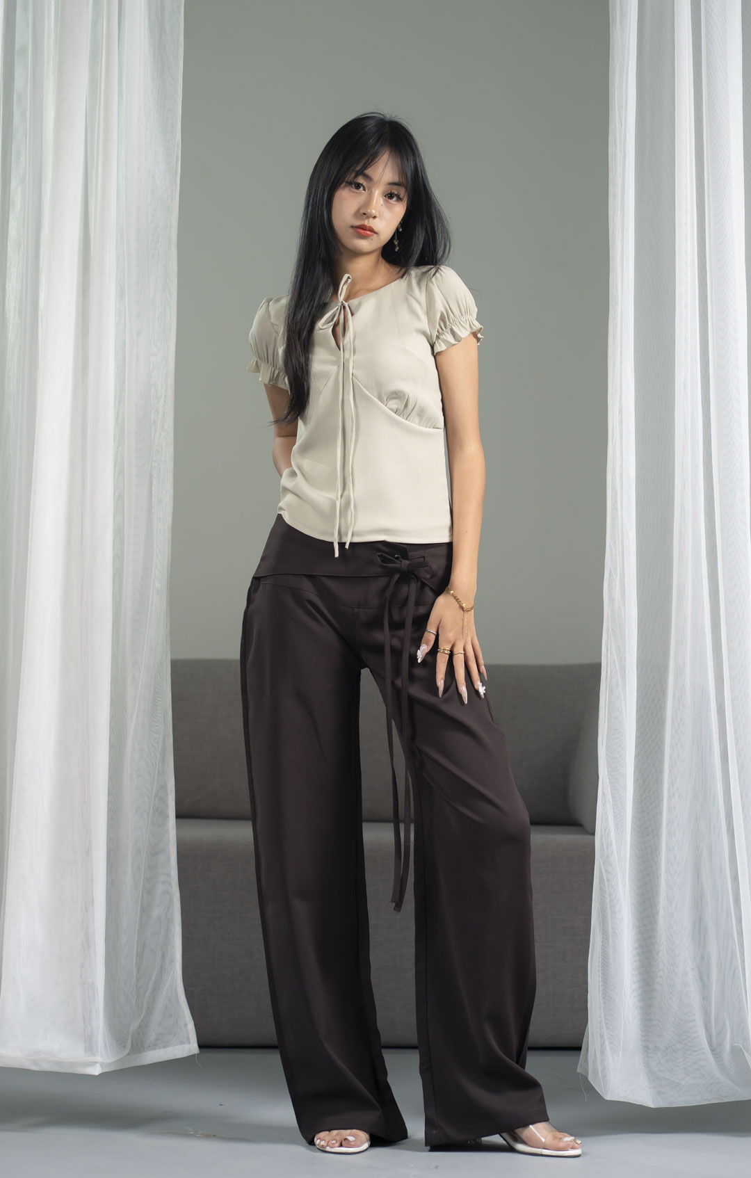 Luna Sage Green Top