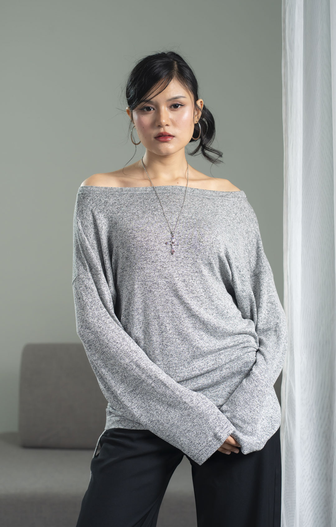 Nami Grey Top