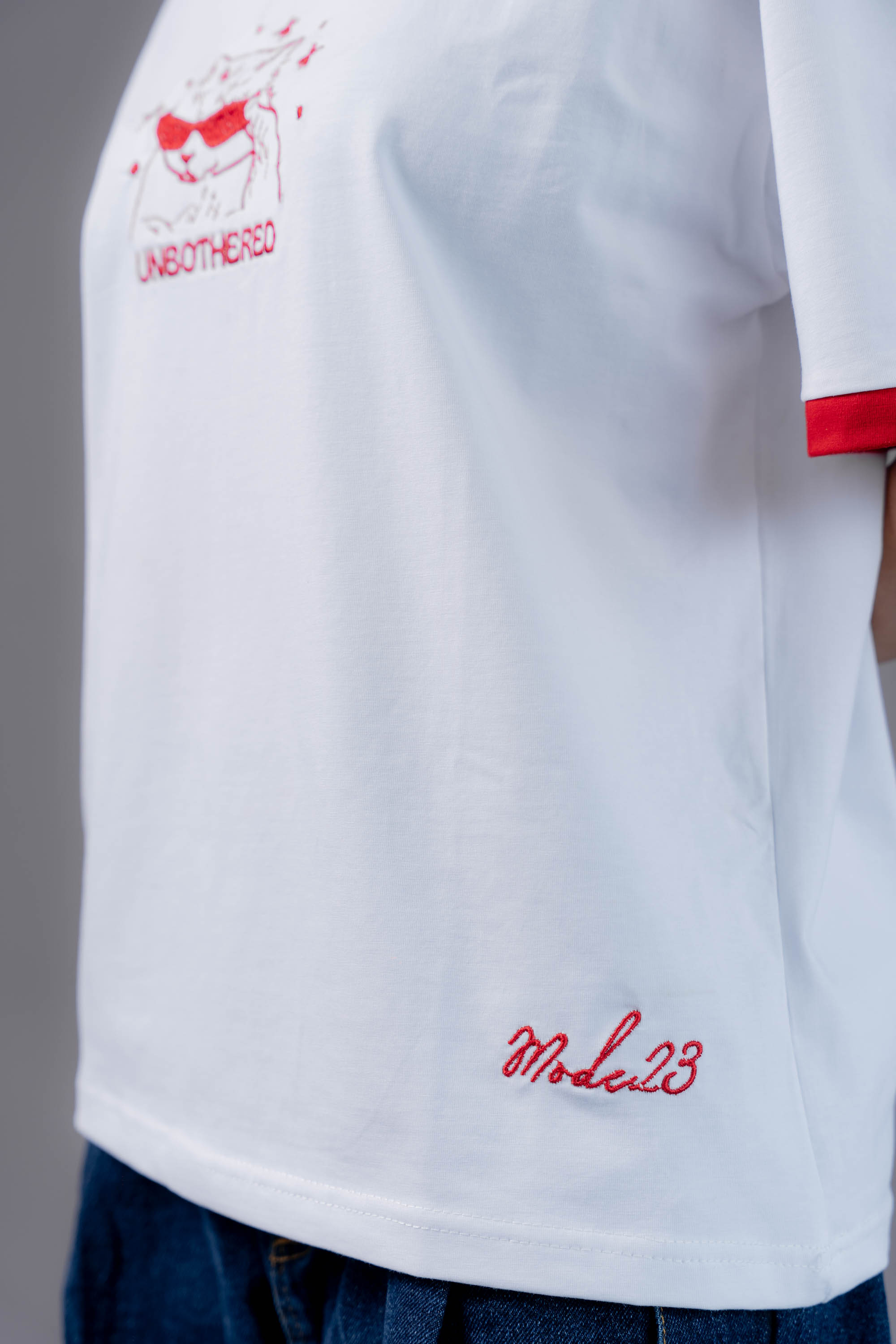 White Unbothered Tee
