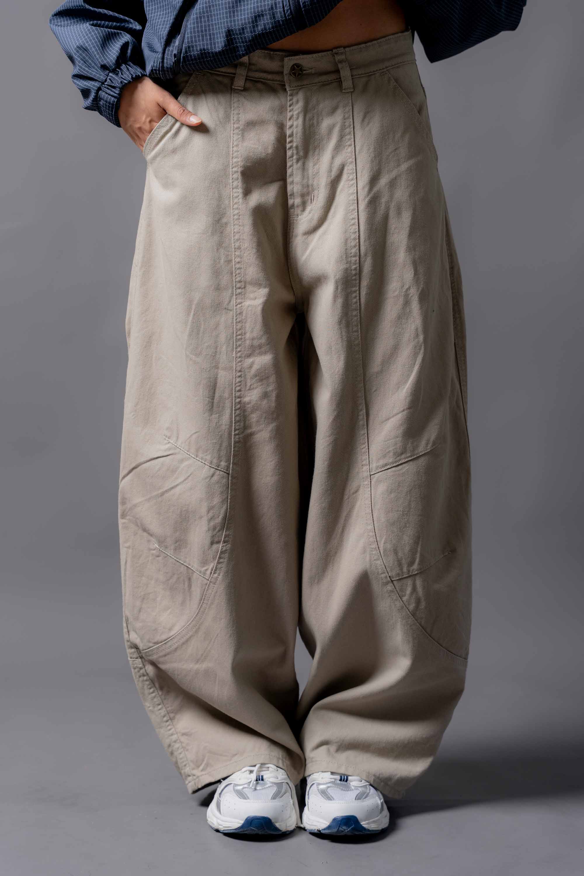 Izel Baggy Beige Pant