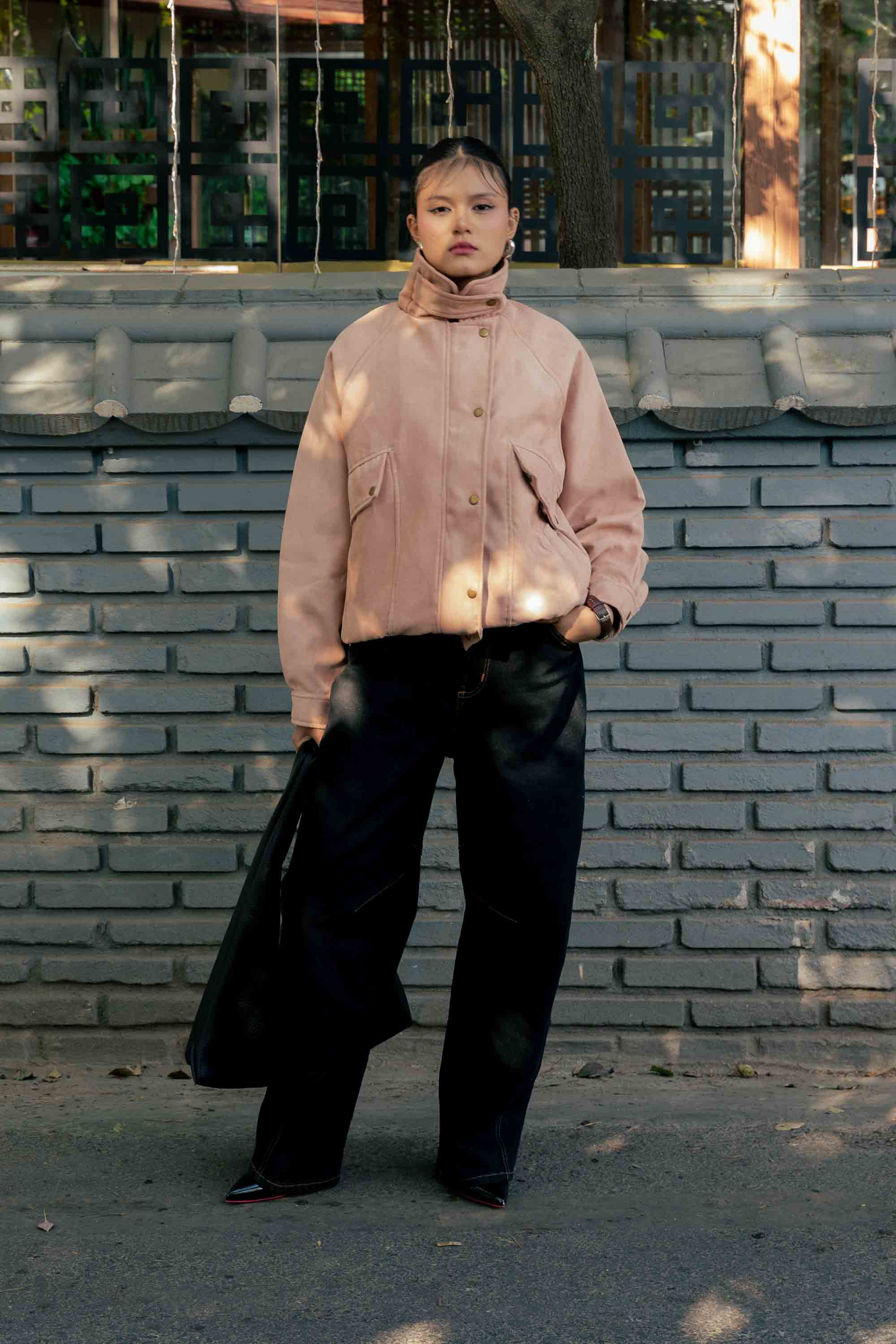 Juno Suede Peach Jacket