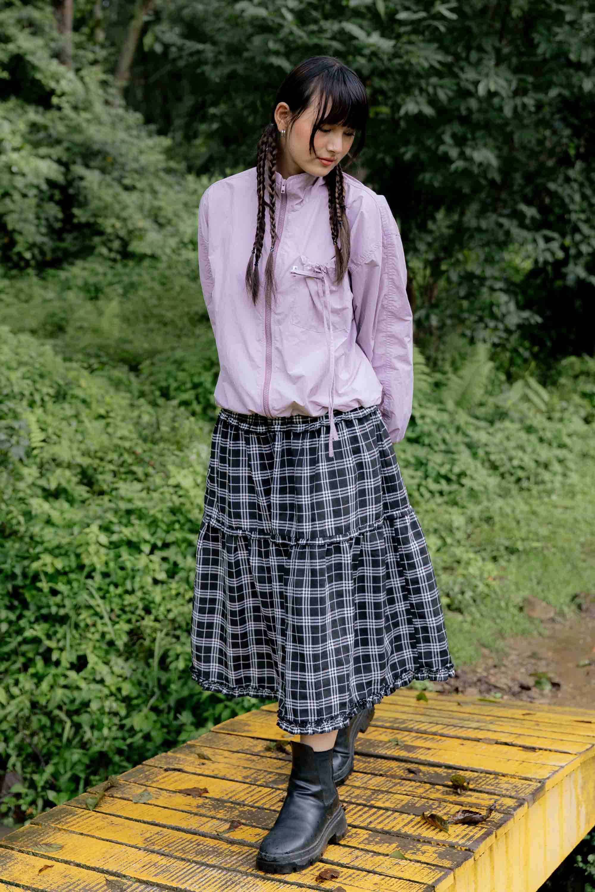 Mode23 Pale Lavender Bow Windbreaker