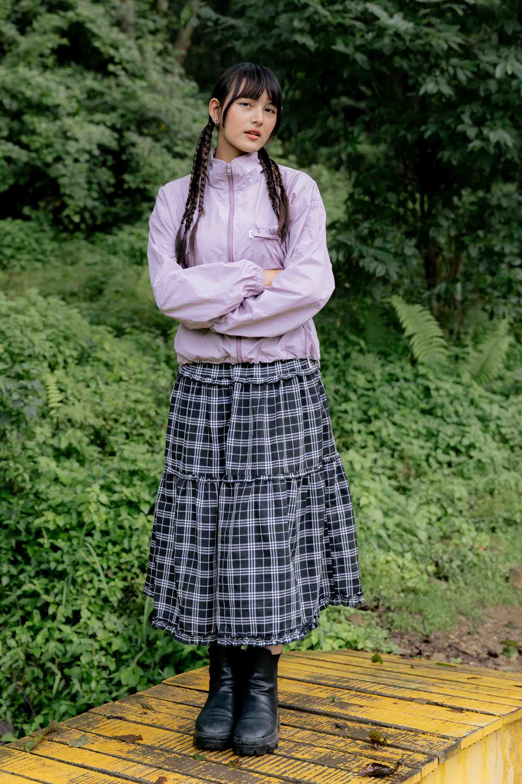 Mode23 Pale Lavender Bow Windbreaker