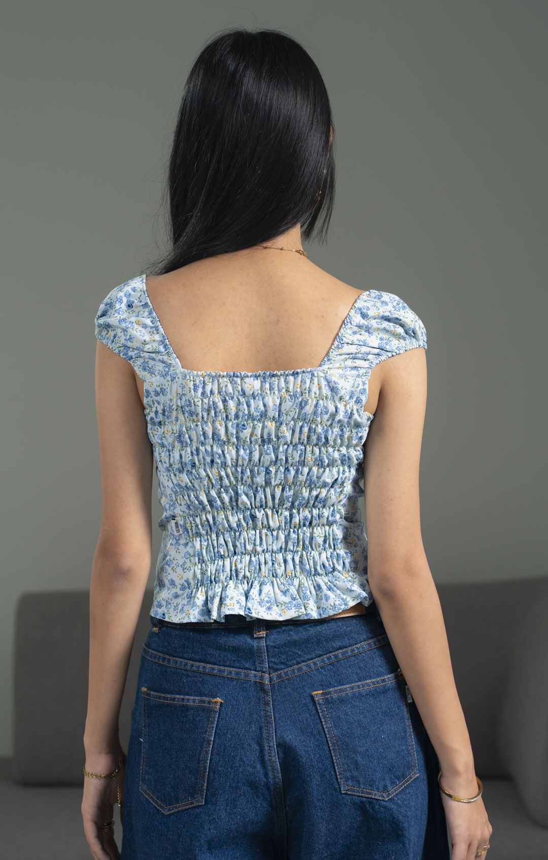 Hana Blue Top