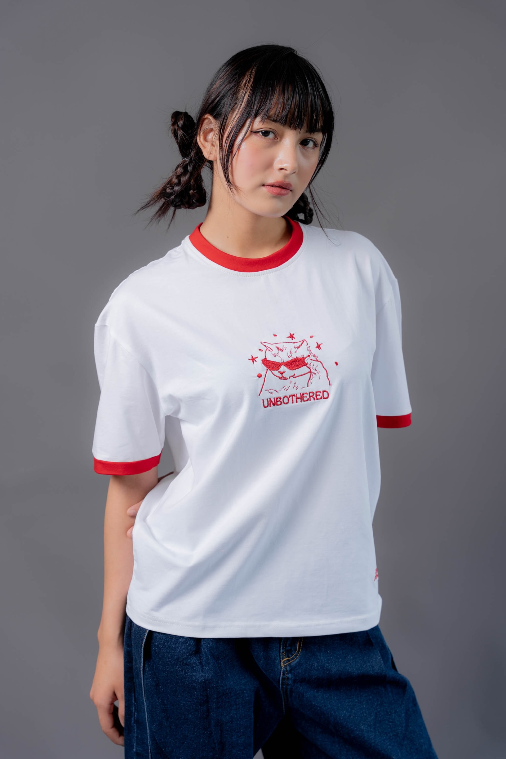 White Unbothered Tee