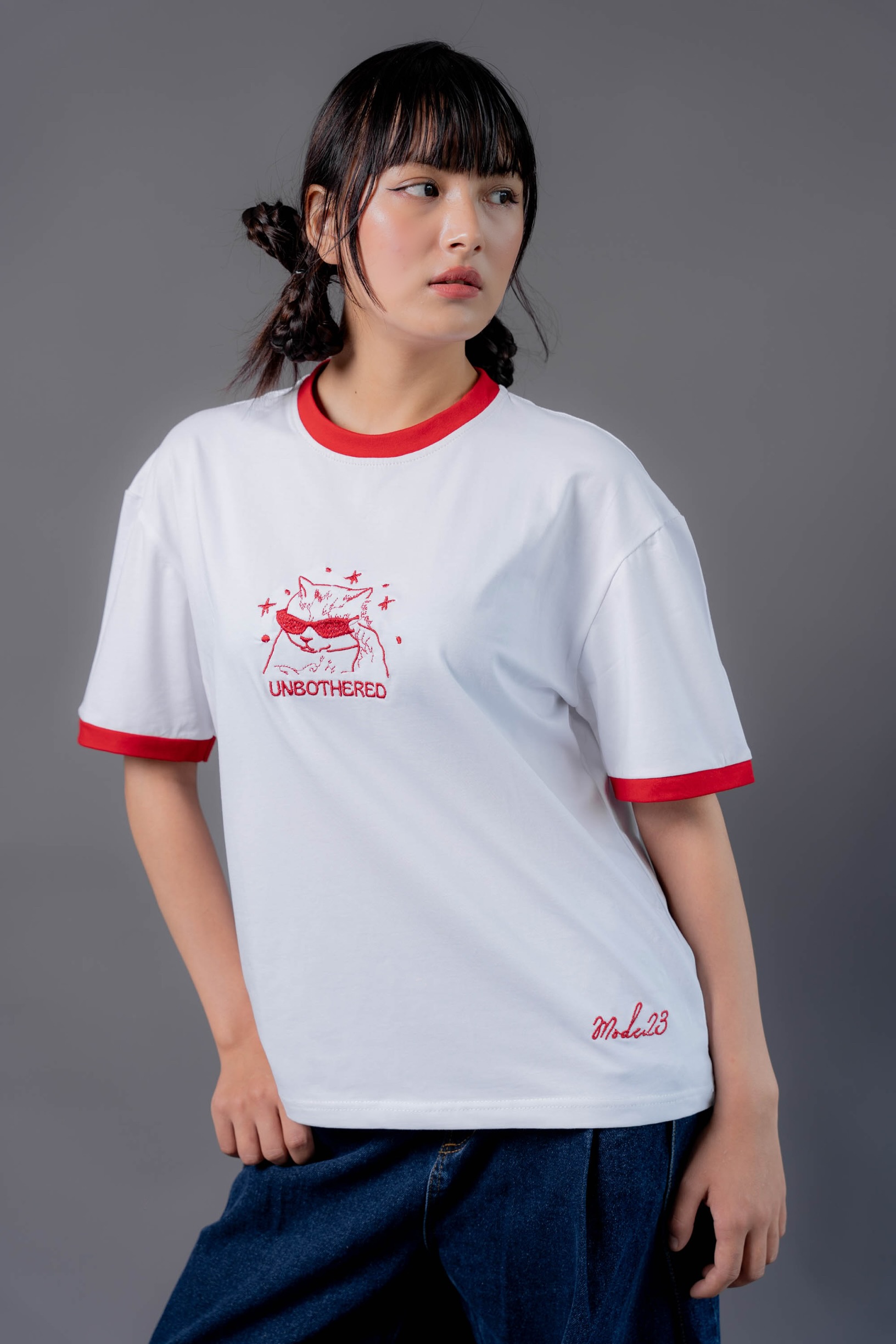 White Unbothered Tee
