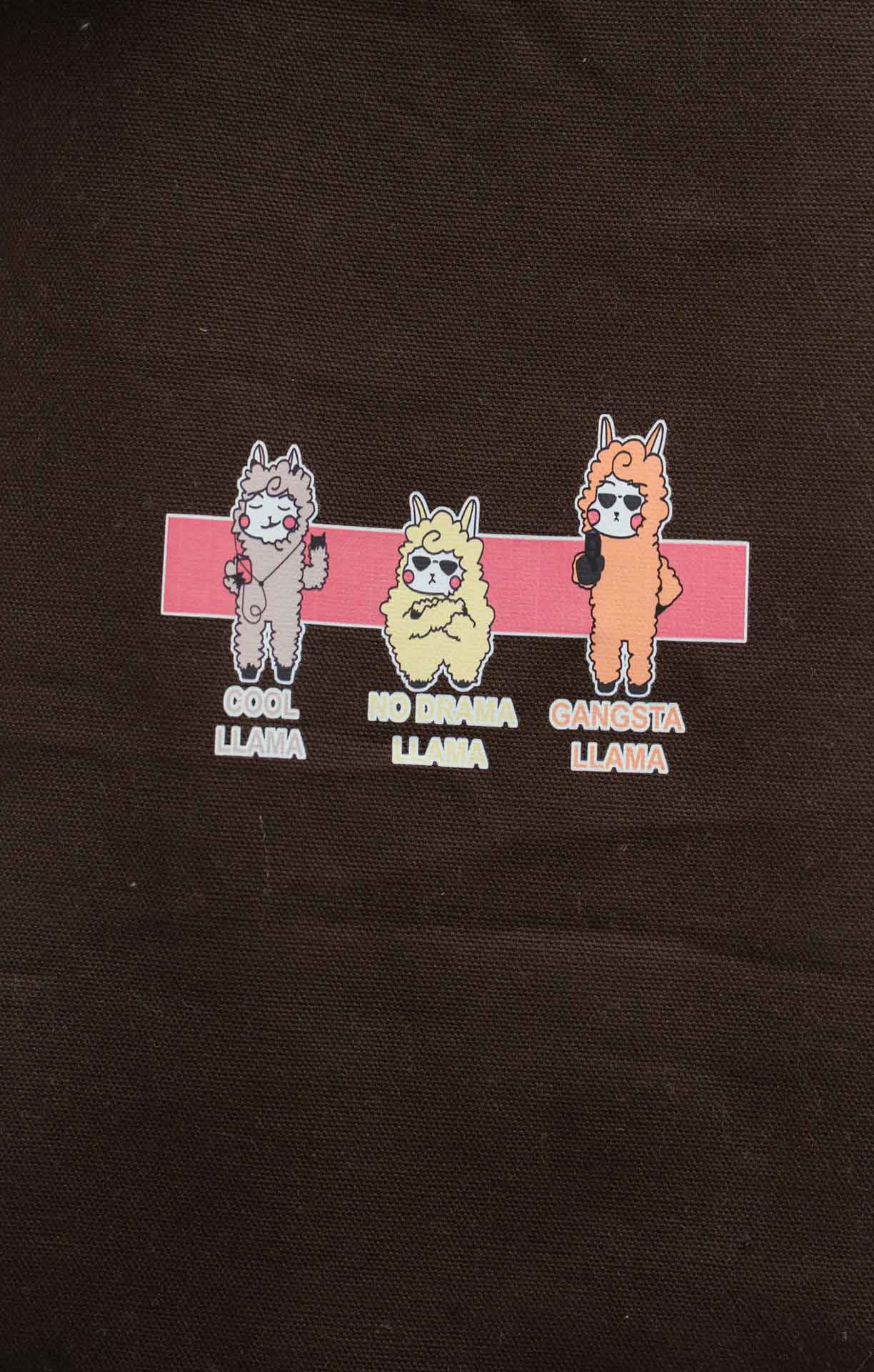  Llama Graphic Printed Shopper Bag