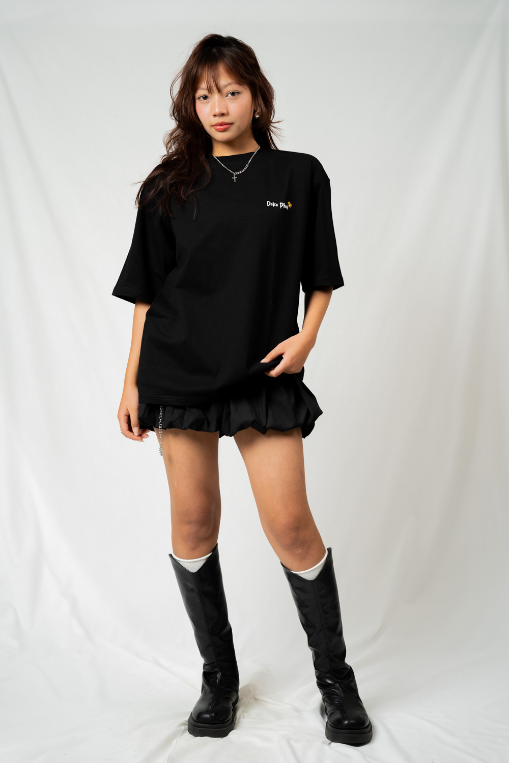 "Doko Phool" Printed Black T-shirt